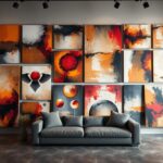 Abstract Wall Art Murals vs Individual Pieces