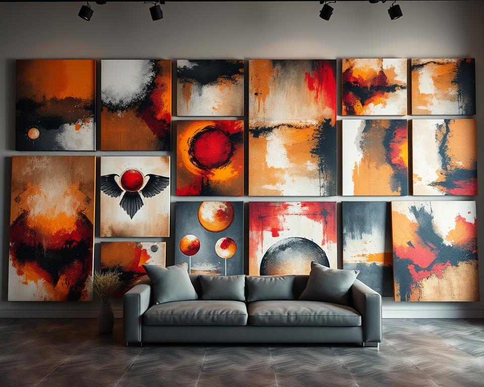 Abstract Wall Art Murals vs Individual Pieces