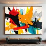 Tricks for Hanging Large Wall Art on Sloped Ceilings